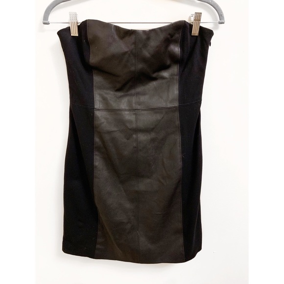 Theory strapless leather dress size 8 - Picture 2 of 4